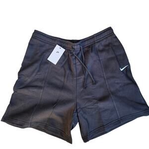 NIKE Essentials High Rise Fleece Black Shorts DM6123-010 Womens XL